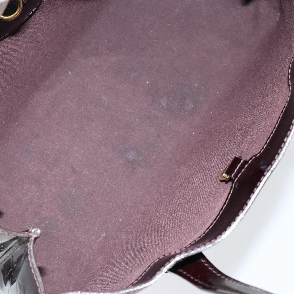 LOUIS VUITTON Monogram Vernis Wilshire PM Hand Bag Amarante M93641 Auth gh1345 - Picture 11 of 16
